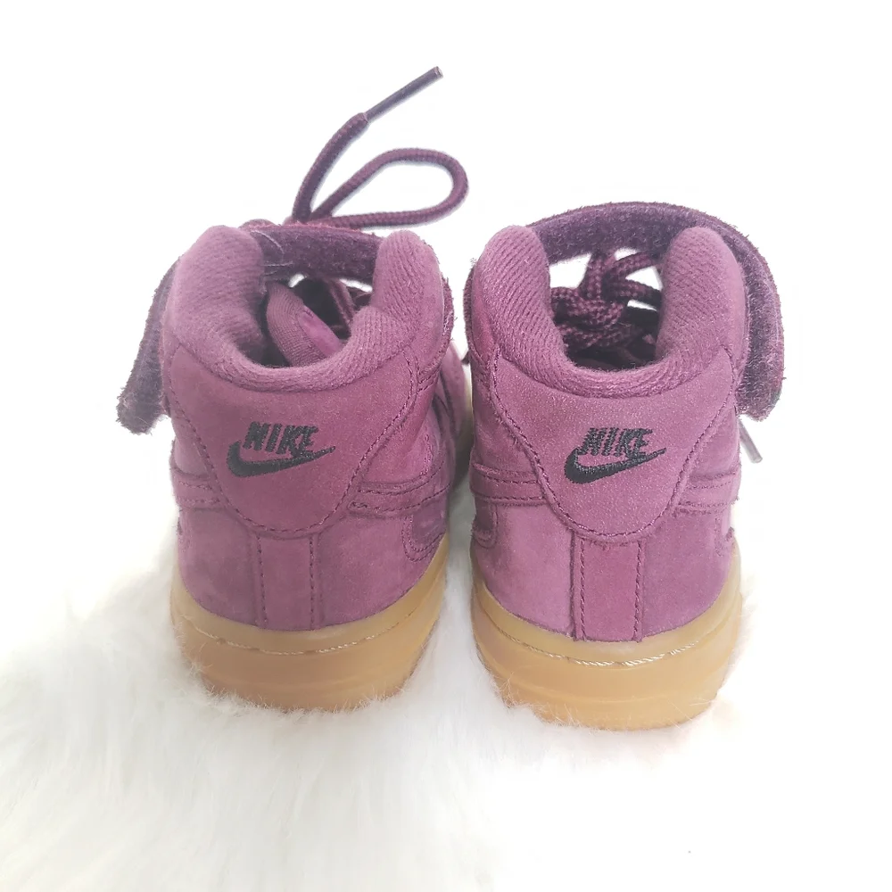 Nike Force 1 Mid WB TD 'Bordeaux Size 8C